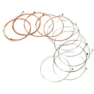 Musica Alice A2012 12-String Guitar String 12pcs Stainless Steel Core Coated Copper Alloy Wound for Acoustic Folk Guitar