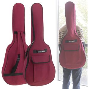 Musical 3 40/41 Inch Oxford Fabric Guitar Case Gig Bag Waterproof Backpack Double Straps Padded 5mm Cotton