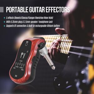 TOMTOP JMS Portable Guitar Effectors Effect Synthesizer with 5 Effects(Reverb/Chorus/Flanger/Overdrive/Wow