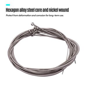 TOMTOP JMS Electric Bass Guitar Strings Hexagon Alloy Wire Nickel Wound Bright Corrosion Resistant 5 Strings