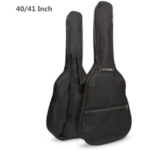 Musical 3 40 / 41 Inch Black Portable Guitar Bag Backpack Oxford Guitar Gig Bag Cover with Double Straps