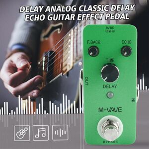 TOMTOP JMS M-VAVE DELAY Analog Classic Delay Echo Guitar Effect Pedal Zinc Alloy Shell True Bypass