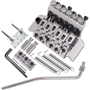 TOMTOP JMS 6 String Double Roll Tailpiece Saddle Tremolo Bridge System for Electric Guitar Replacement