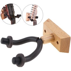 Musical 3 Wood Wall Mount Guitar Hanger Hook Holder Angle Adjustable for Guitar String Instrument