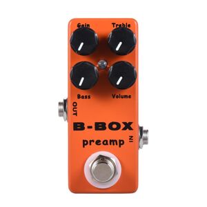 TOMTOP JMS MOSKY B-Box Electric Guitar Preamp Overdrive Effect Pedal Full Metal Shell True Bypass