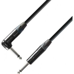 Adam Hall Cables 5 STAR IRP 0300 - Instrument Cable Neutrik 6.3 mm Jack mono to 6.3 mm angled Jack - Instrument cables