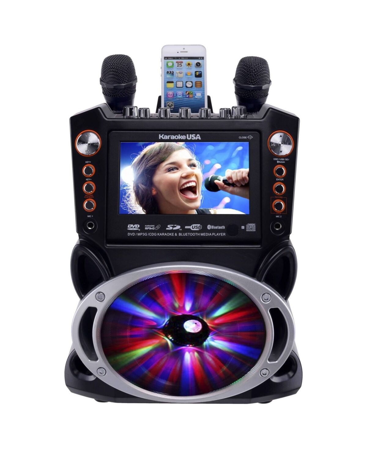 Karaoke Usa GF846 Dvd/Cdg/Mp3G Machine - Black