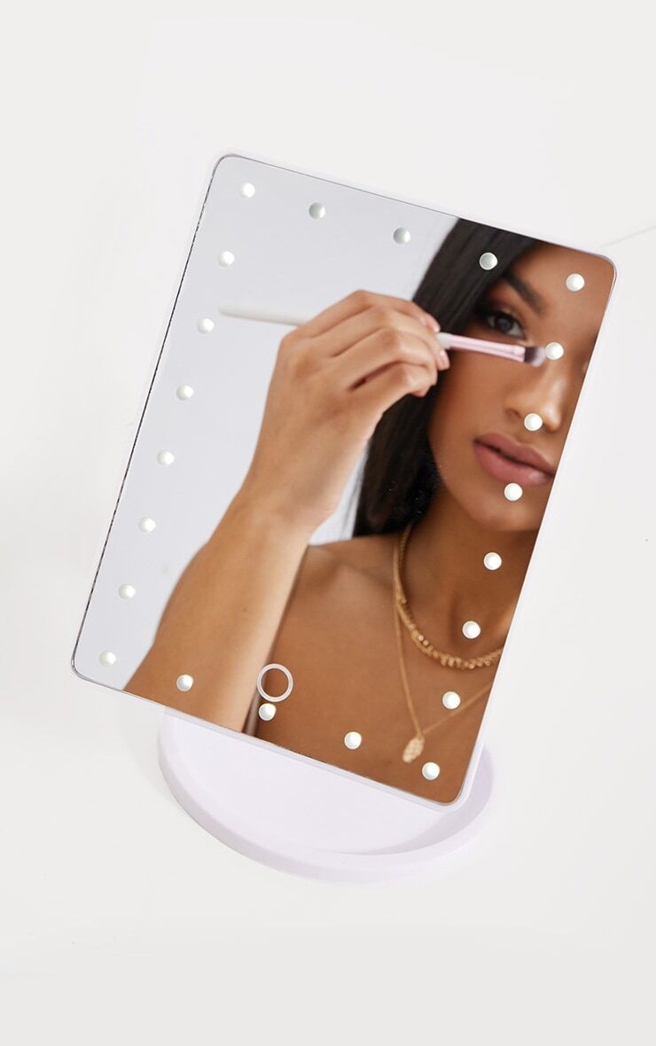 PrettyLittleThing LED Vanity Mirror White  - White - Size: One Size