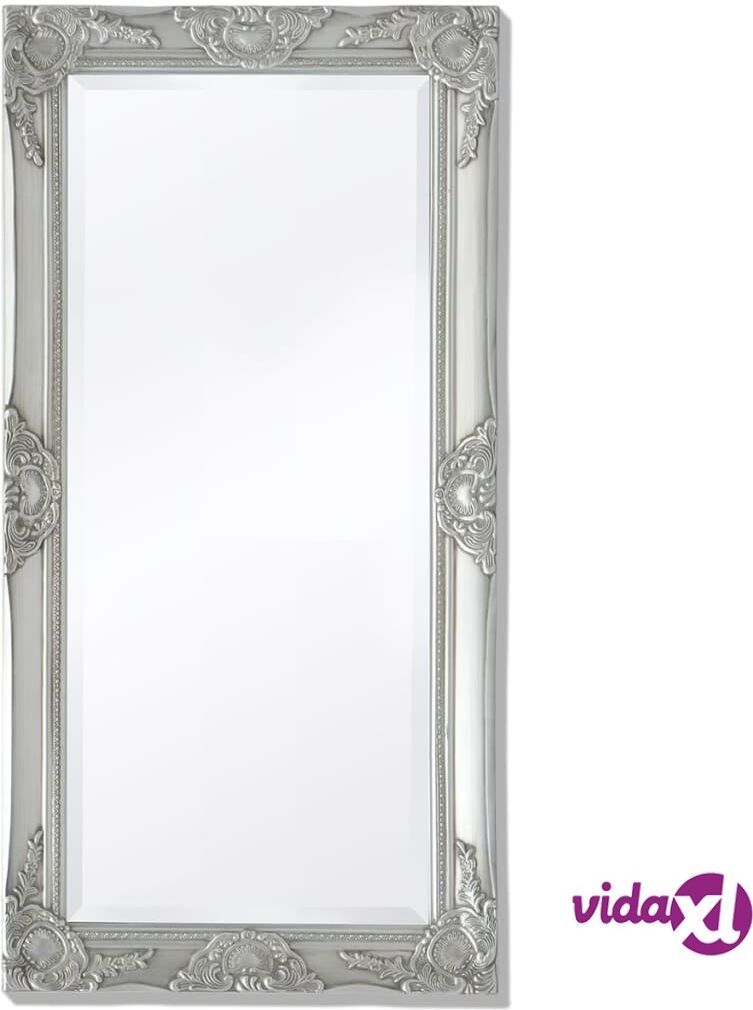 vidaXL Wall Mirror Baroque Style 100x50 cm Silver