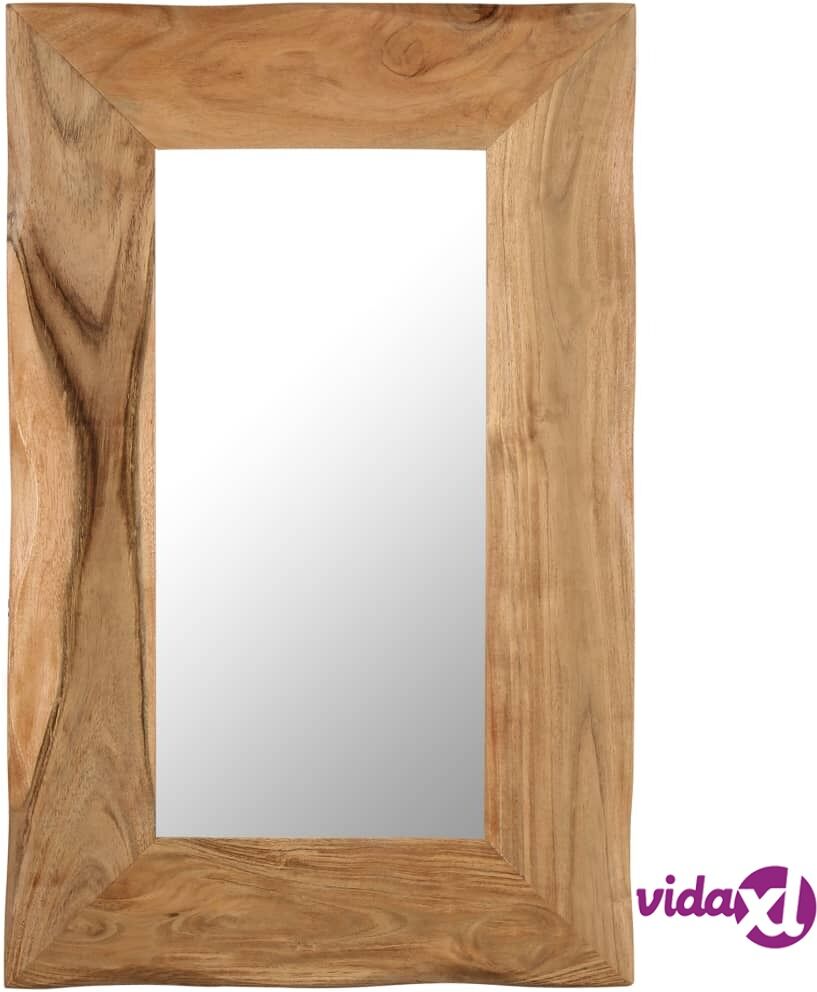 vidaXL Cosmetic Mirror 50x80 cm Solid Acacia Wood