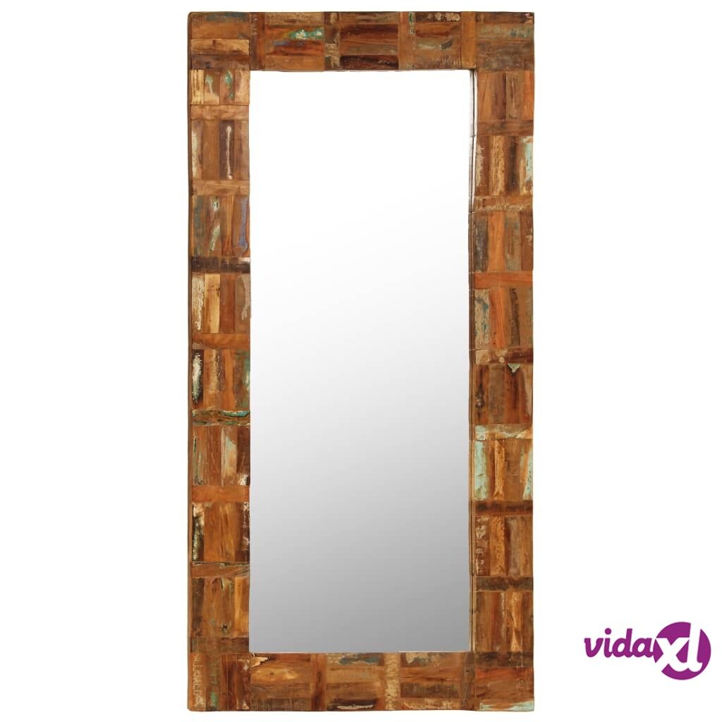 vidaXL Wall Mirror Solid Reclaimed Wood 60x120 cm