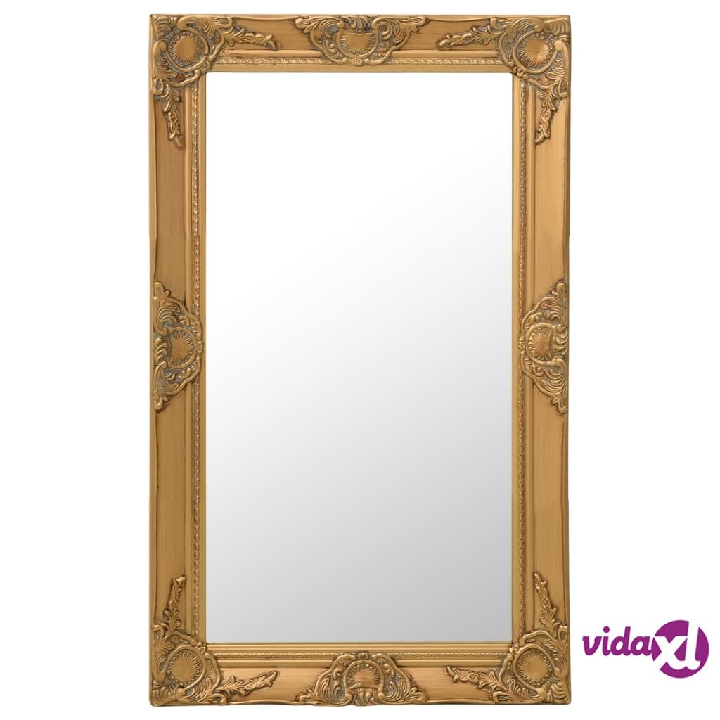 vidaXL Wall Mirror Baroque Style 50x80 cm Gold