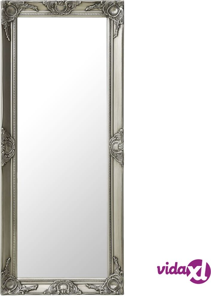 vidaXL Wall Mirror Baroque Style 50x120 cm Silver