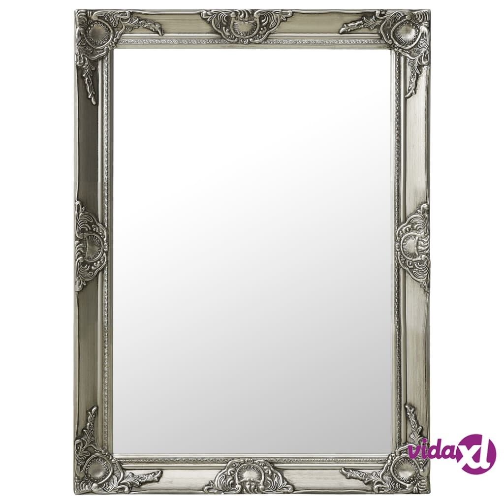 vidaXL Wall Mirror Baroque Style 60x80 cm Silver