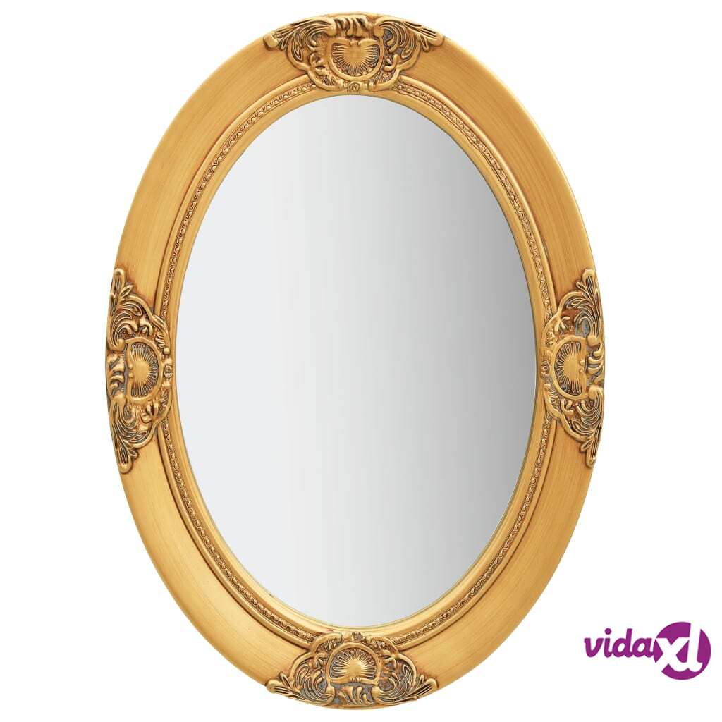 vidaXL Wall Mirror Baroque Style 50x70 cm Gold