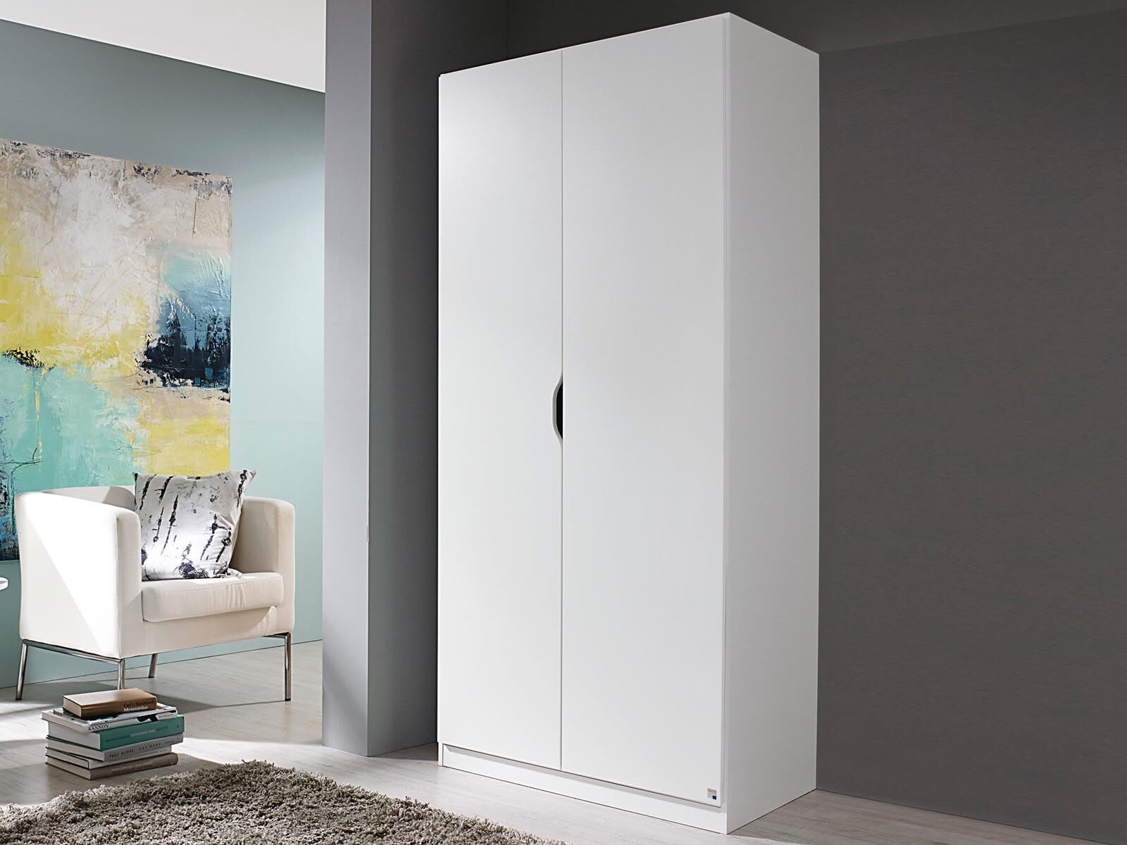 Mobistoxx Armoire FREEDOM 2 portes blanc sans miroir