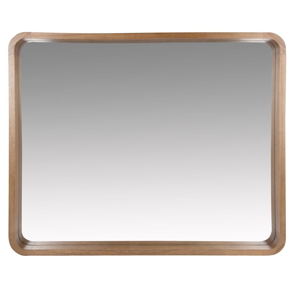 Maisons du Monde Miroir en paulownia marron 78x63