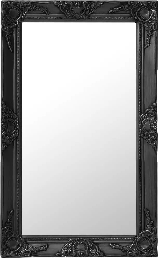 vidaXL Miroir mural style baroque 50x80 cm Noir