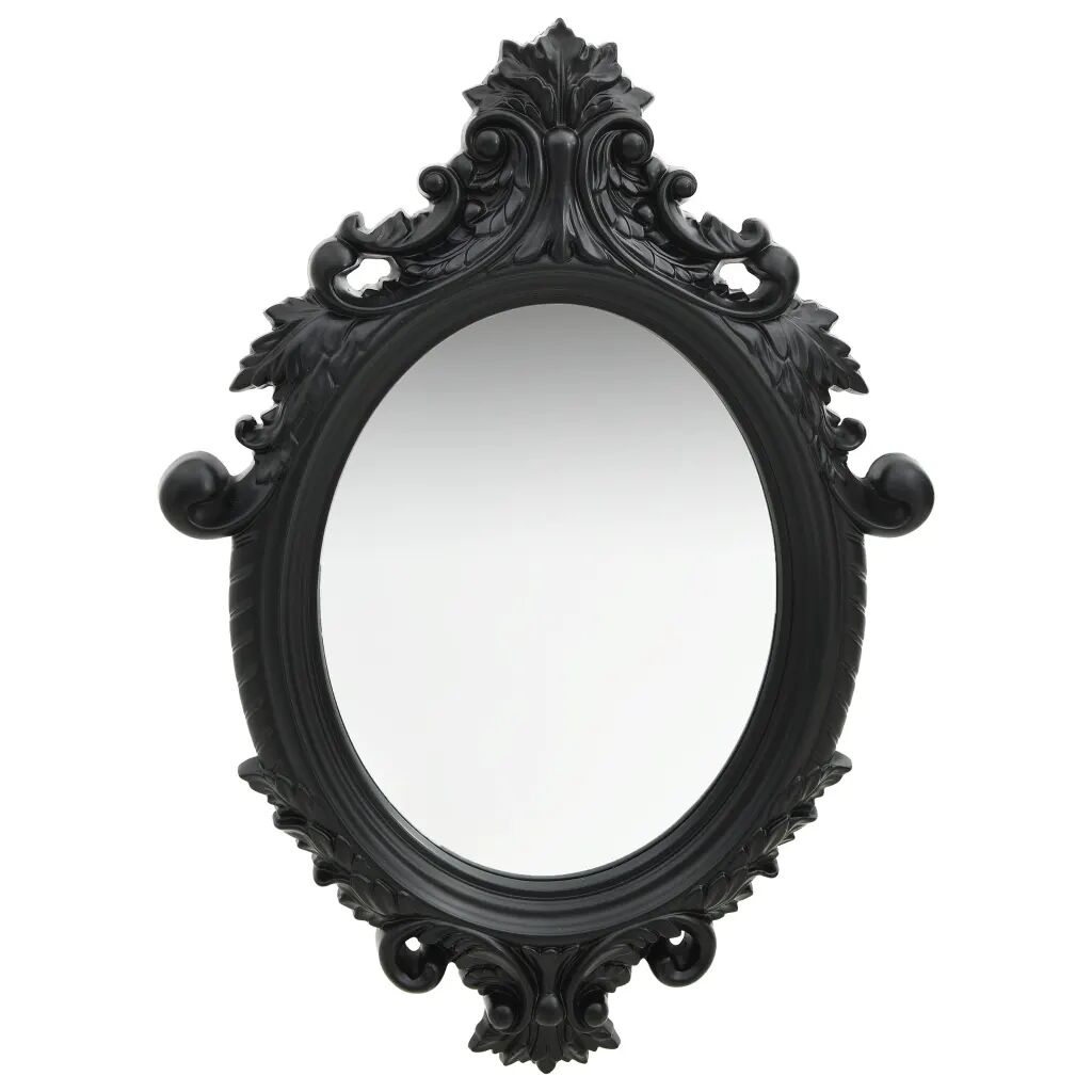 vidaXL Miroir mural style château 56x76 cm Noir