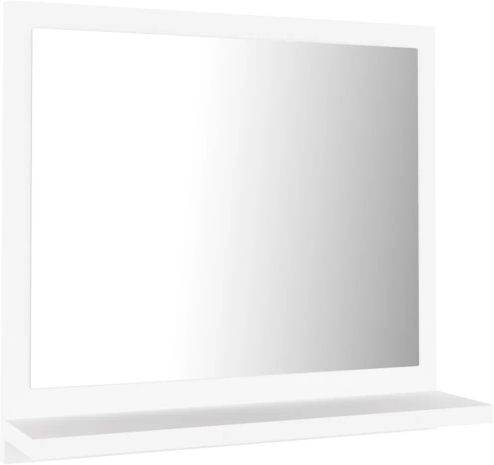 vidaXL Miroir de salle de bain Blanc 40x10,5x37 cm Aggloméré