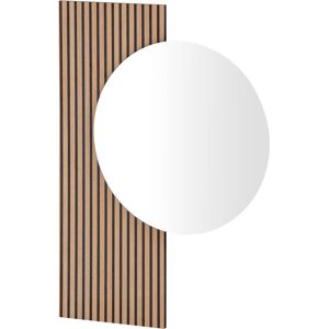 Schildmeyer Spiegel »Loft, Breite 79 cm«, Runde Spiegelfläche Akustikprint