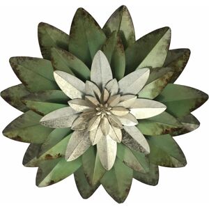 HOFMANN LIVING AND MORE Wanddekoobjekt »Blüte« antik grün Größe