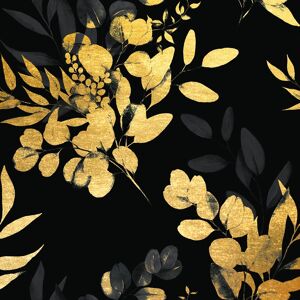 Leonique Acrylglasbild »Eukalyptus - Acrylbilder mit Blattgoldfarben... Goldfarben Größe