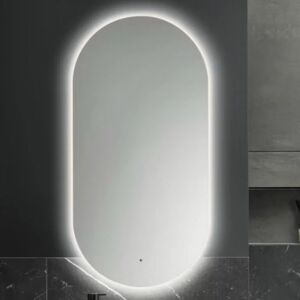 burgbad Lavo 2.0 Gäste Bad Spiegel mit umlaufende LED-Beleuchtung
