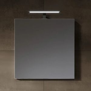 Riho Porto Spiegel mit LED Aufsatzleuchte 60 x 60