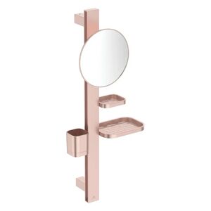 Ideal Standard Beauty Bar Accessoires-Kombination S700 mit Spiegel Durchmesser 20 cm