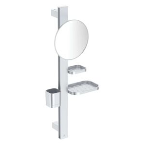 Ideal Standard Beauty Bar Accessoires-Kombination S700 mit Spiegel Durchmesser 20 cm