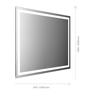 Emco Mi 230 LED-Lichtspiegel 105090006000100 900 x 600 mm, mit umlaufendem Lichtausschnitt