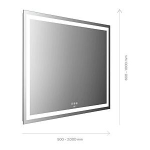 Emco Mi 230+ LED-Lichtspiegel 105150006000400 1500 x 600 mm, mit umlaufendem Lichtausschnitt