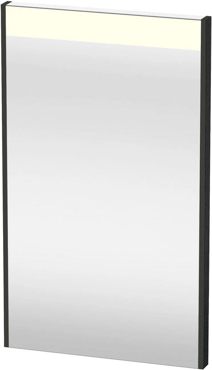 Duravit Brioso Spiegel mit LED-Beleuchtung und Waschplatzbeleuchtung 42 x 70 cm  B: 42 T: 4,5 H: 70 cm eiche schwarz (dekor) BR700001616