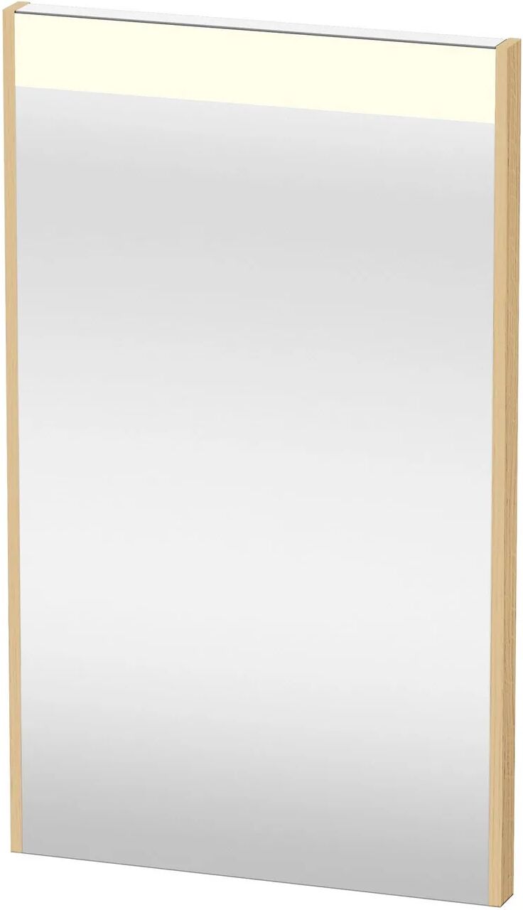 Duravit Brioso Spiegel mit LED-Beleuchtung und Waschplatzbeleuchtung 42 x 70 cm  B: 42 T: 4,5 H: 70 cm eiche natur (dekor) BR700003030