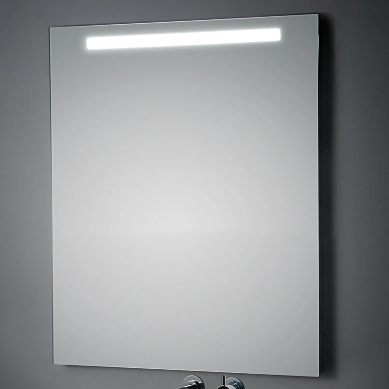 Koh-I-Noor Comfort Line LED Spiegel mit Oberbeleuchtung 60 x 60 cm Comfort Line LED B: 60 T: 3,5 H: 60 cm  LC0327