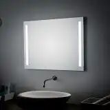Koh-I-Noor Spiegel 70 x 60 cm mit seitlicher LED-Beleuchtung LED B: 70 T: 3,3 H: 60 cm 2 x 9,8 W Spiegelbeleuchtung neutral-weiß L45717