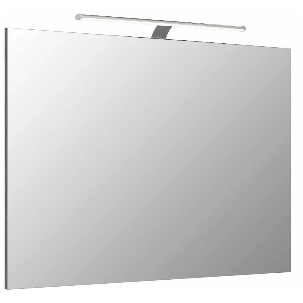Pelipal Serie 6110 (Solitaire) Flächenspiegel 120 cm, inkl. LED-Aufsatzleuchte Serie 6110 (Solitaire) B: 120 T: 3,2 H: 70 cm weiß glanz