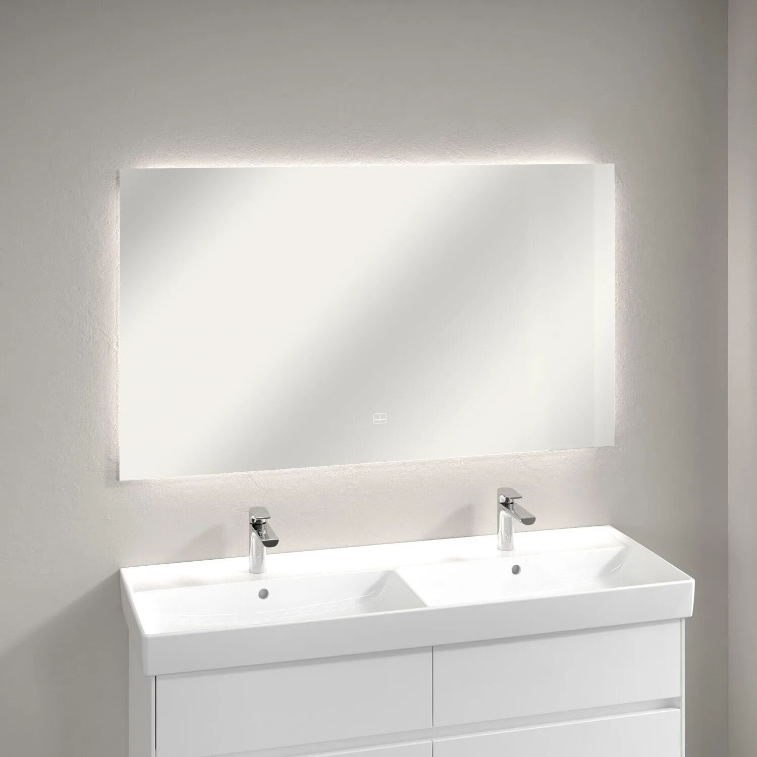 Villeroy & Boch More to See Lite Spiegel, mit Beleuchtung, 130 x 75 cm More To See Lite B: 130 T: 2,4 H: 75 cm mit umlaufend LED Licht A4591300