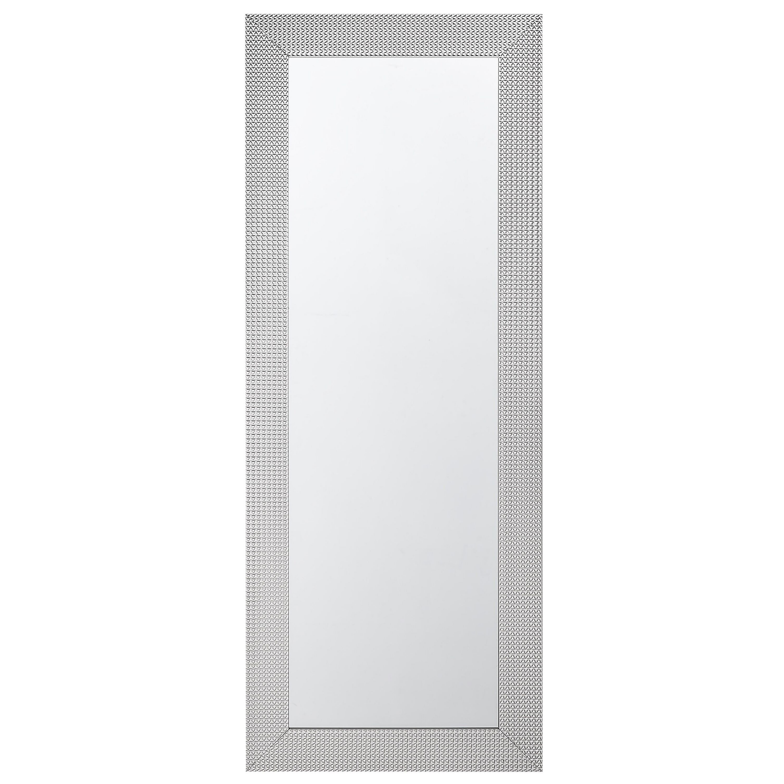 Beliani Nástěnné stříbrné zrcadlo 50 x 130 cm DERVAL