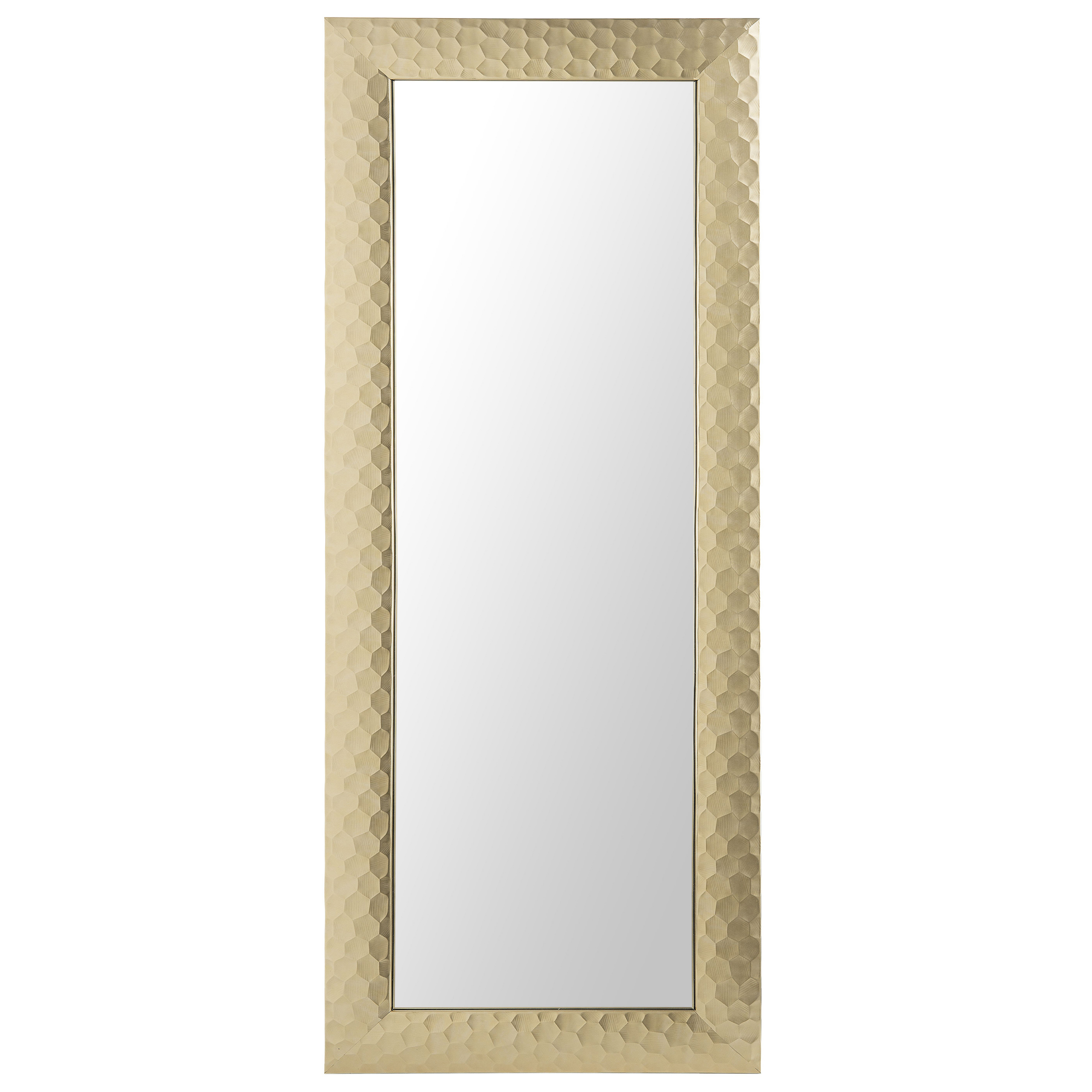 Beliani Nástěnné zrcadlo 50 x 130 cm zlaté ANTIBES