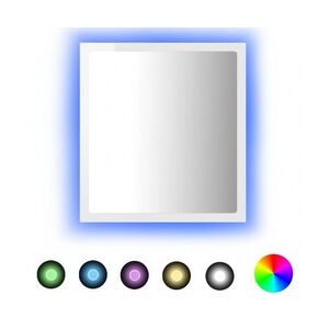 LED-Badspiegel Spanplatte  vidaXL : Farbe - Hochglanz-Weiß