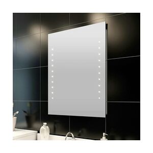 vidaXL Badspiegel mit LED-Leuchten 60×80 cm