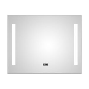 DSK LED Lichtspiegel Silver Time 80x60 cm