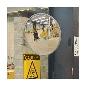 PROREGAL Industriespiegel aus hochwertigem Acrylglas mit Wandhalterung   Spiegel-Ø 70cm   Beobachtungsabstand 9m   Weitwinkelwirkung