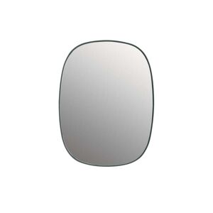 Muuto - Framed Mirror, klein, dunkelgrün / Klarglas