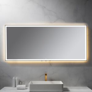 neoro n50 Metal Touch Lichtspiegel B: 160 cm, mit umlaufender Beleuchtung, direkt + indirekt, BN0019MI,