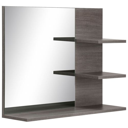 Welltime Badspiegel WELLTIME „Mestre“ Spiegel Gr. B/H/T: 72 cm x 57 cm x 17 cm, silberfarben (eichefarben rauchsilber) Badspiegel