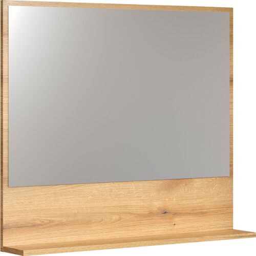 Welltime Spiegel WELLTIME Gr. B/H/T: 80 cm x 74 cm x 14 cm, braun (evoke eiche melamin) Spiegel eleganter in einem zeitlosen Eiche Dekor