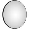 LED-Lichtspiegel TALOS Spiegel Gr. Ø 120 cm, schwarz (schwarz matt) Kosmetikspiegel rund, mit indirekter LED Beleuchtung in matt Ø 120 cm